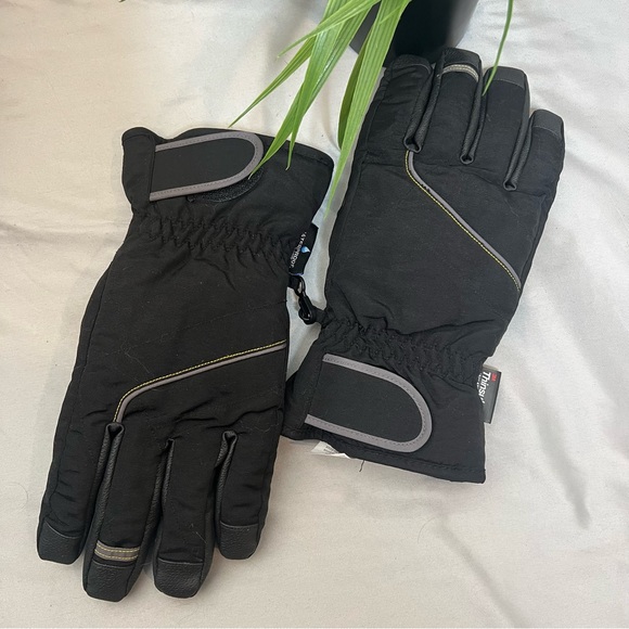 Not Rated Accessories Mens Thinslate Waterproof Black Winter Gloves